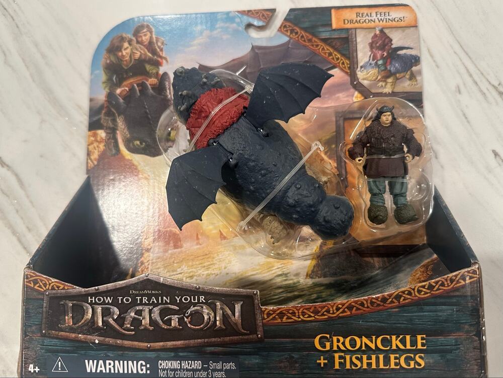 How to Train Your Dragon Gronckle & Fishlegs Figure Set Spin Master 2025 NEW